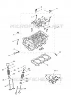 CULASSE / SOUPAPES / PISTONS ET CHEMISES / ARBRE A CAMES / BALANCIER  Street Triple triumph-moto 660 STREET TRIPLE 660 S A2 RESTRICTED LICENCE 10012030827