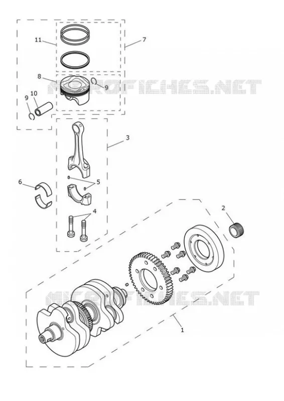 VILEBREQUIN / BIELLES ET PISTONS Triumph MOTO Bonneville Liquid-Cooled Bonneville T100 BLACK  Bonneville T100 BLACK