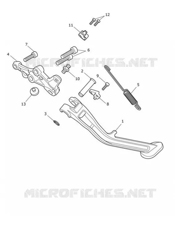 Béquille Avant Rouge Pour Triumph Trophy 900/1200 - Neuf Sous Emballage, Marque Générique
