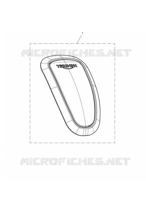 KIT PROTECTION DE RESERVOIR CAOUTCHOUC Triumph MOTO Bonneville Liquid-Cooled Bonneville T100 Euro 5  Bonneville T100 Euro 5