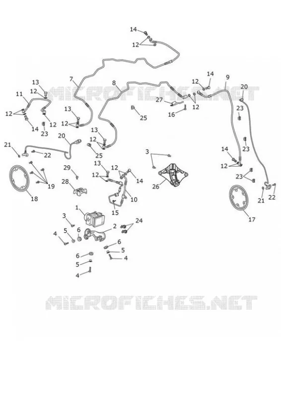 SYSTEME ABS Triumph MOTO Bonneville Liquid-Cooled Bonneville T100 Euro 5  Bonneville T100 Euro 5