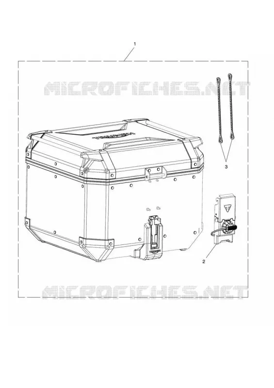 TOP CASE ALUMINIUM ARGENT Triumph MOTO Tiger 900 Tiger 900 GT  Tiger 900 GT