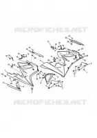 CARROSSERIE / FIXATIONS DE CARENAGES / AUTOCOLLANTS  Daytona triumph-moto Daytona-675 DAYTONA 675, 675R & SE 10006862027