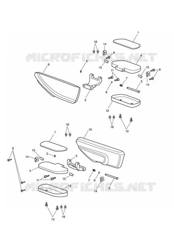 REPOSES PIEDS PASSAGER Triumph MOTO Rocket III Rocket-III ROCKET III TOURING  ROCKET III TOURING