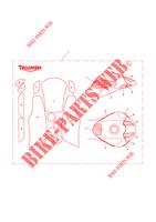 KIT DE PROTECTION DE PEINTURE TYPE 7 pour Triumph SPEED TRIPLE R