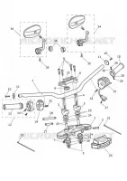 SUSPENSION AVANT / DIRECTION ET COMMANDE D'EMBRAYAGE  Speed triumph-moto Speed-Triple SPEED TRIPLE RS 10009737637