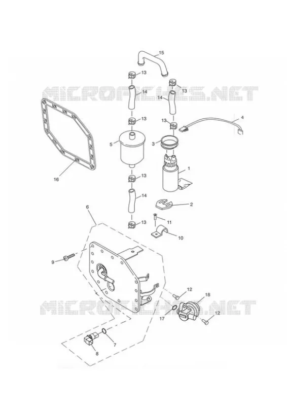 POMPE A ESSENCE ET FILTRES DEPUIS 207555 Triumph MOTO Sprint Sprint-RS SPRINT RS  SPRINT RS