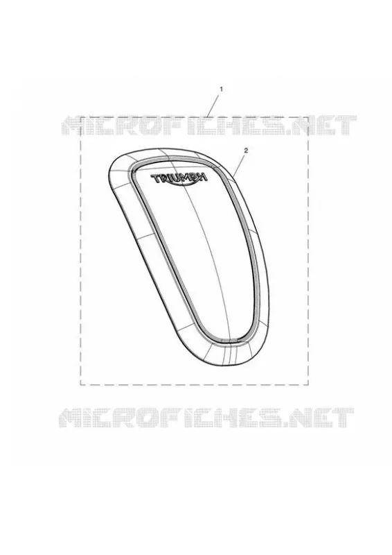 KIT PROTECTION DE RESERVOIR CAOUTCHOUC Triumph MOTO Street Street-Scrambler STREET SCRAMBLER  STREET SCRAMBLER