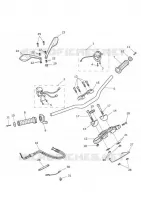 FOURCHE / DIRECTION / MAITRE CYLINDRE D'EMBRAYAGE  Street Triple triumph-moto 675 STREET TRIPLE 675 R & RX 10006742147