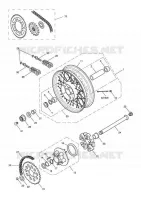ROUES / PNEUS / TRANSMISSION FINALE  Bonneville triumph-moto Air-Cooled Bonneville T100 EFI 10007085367