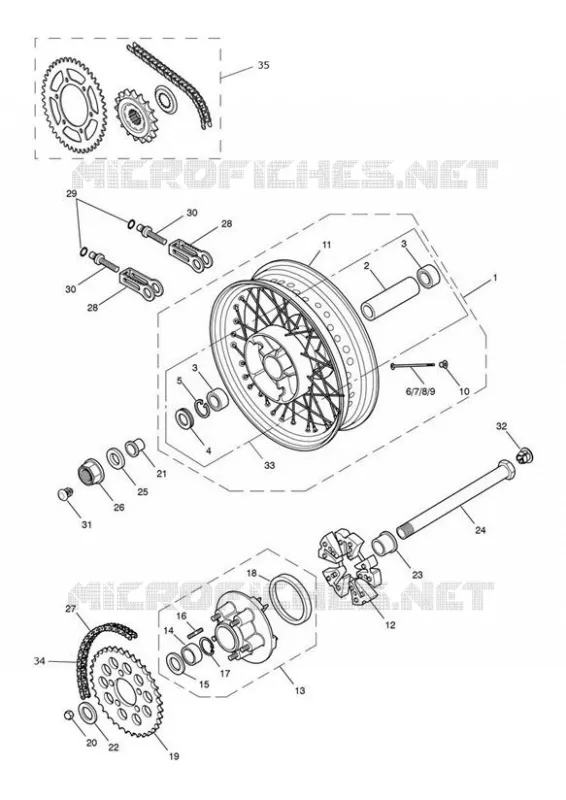 ROUE ARRIERE ET TRANSMISSION Triumph MOTO Bonneville Air-Cooled Bonneville T100 EFI  Bonneville T100 EFI
