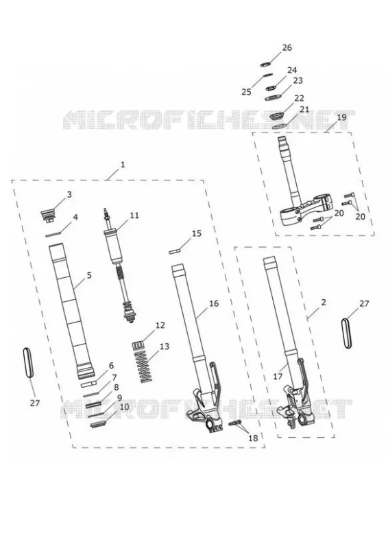 FOURCHE ET TES - VERSION RABAISSÉE Triumph MOTO Street Triple 765 STREET TRIPLE 765 R  STREET TRIPLE 765 R