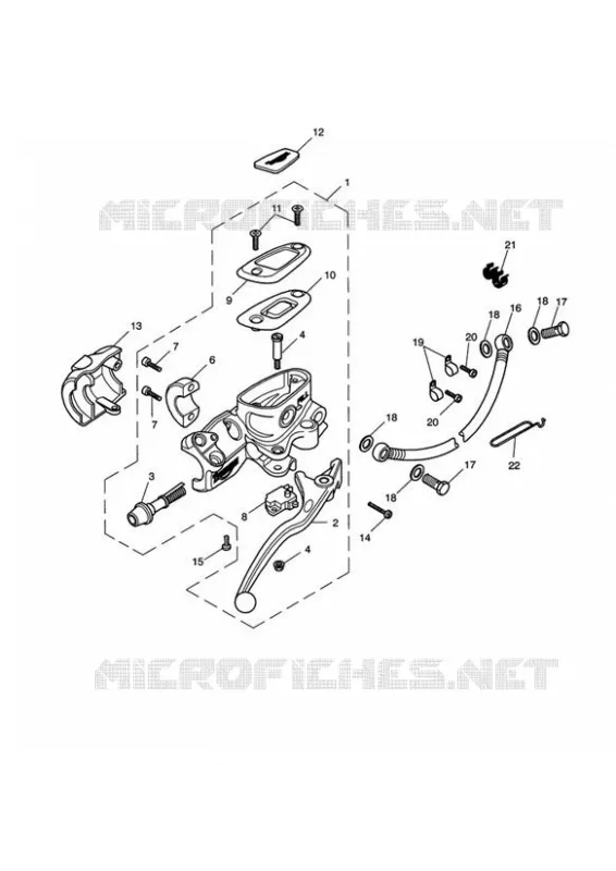 MAITRE CYLINDRE DE FREIN AVANT ET DURITES Triumph MOTO Bonneville Air-Cooled Bonneville EFI  Bonneville EFI