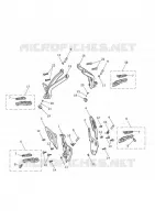 CADRE / REPOSES PIEDS / SUPPORTS MOTEUR / BEQUILLES / TROUSSE A OUTILS  Tiger triumph-moto 1050 TIGER SPORT 10008276627