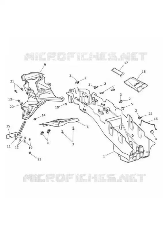 GARDE BOUE ARRIERE ET BAC A BATTERIE Triumph MOTO Tiger 800 Tiger 800 XR  Tiger 800 XR