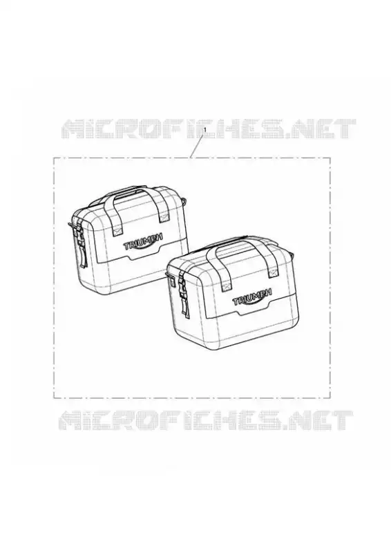 SAC INTERIEUR - LA PAIRE Triumph MOTO Tiger 800 Tiger 800 XRT  Tiger 800 XRT