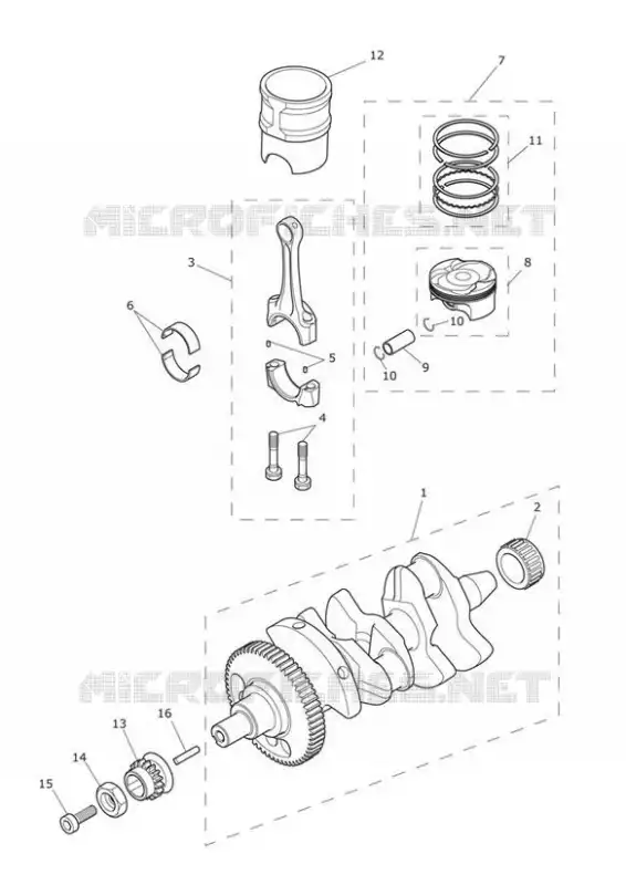 VILEBREQUIN - BIELLES - PISTONS ET CHEMISES Triumph MOTO Tiger 800 Tiger 800 XR  Tiger 800 XR
